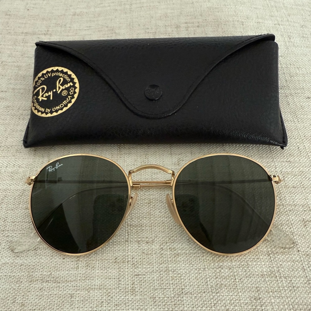 Ray-Ban Icons 50mm Round Metal Sunglasses